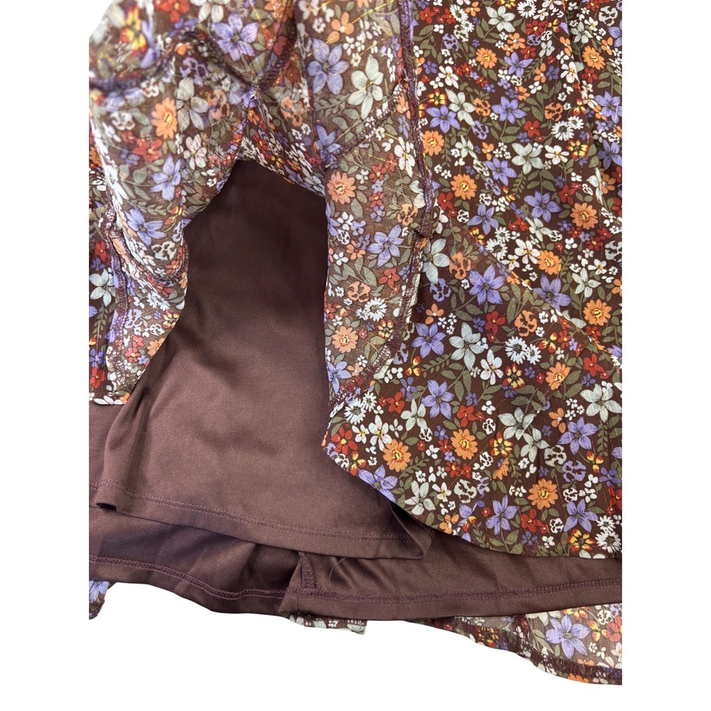 NWT Franki by Francesca's Floral Puff Sleeve Dress Youth 14 - Picture 2 of 7